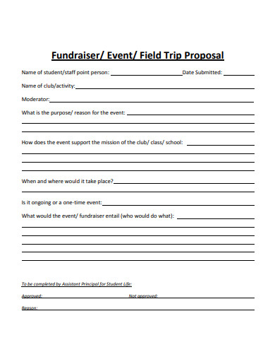 event field trip proposal