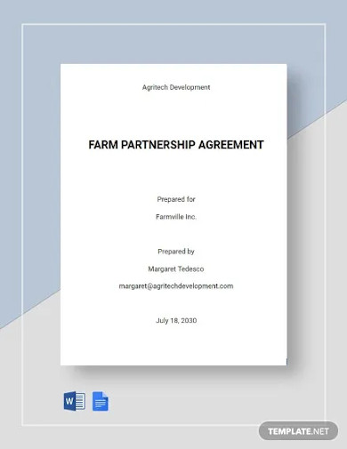 farm partnership agreement