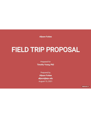 field trip proposal