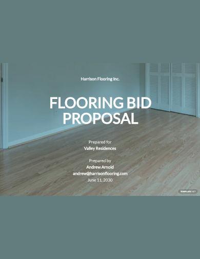 flooring bid proposal template