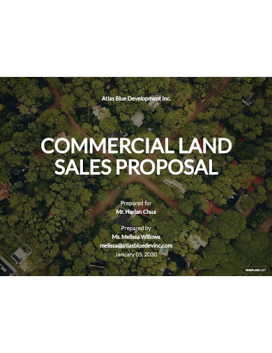 formal land sale proposal