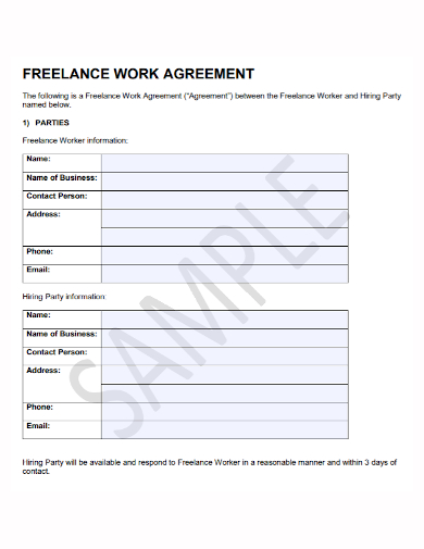 freelance work agreement