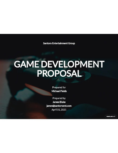 game development proposal