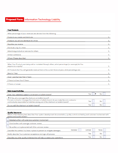 it product proposal form
