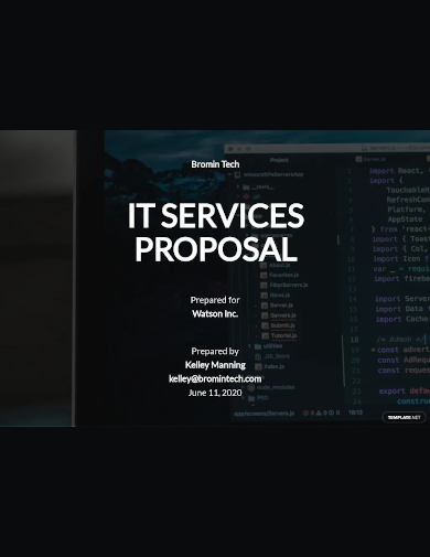 it services proposal template