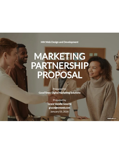 marketing business partnership proposal