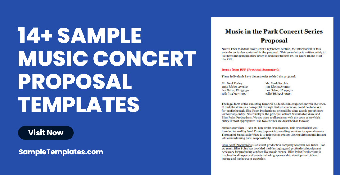 music concert proposal template