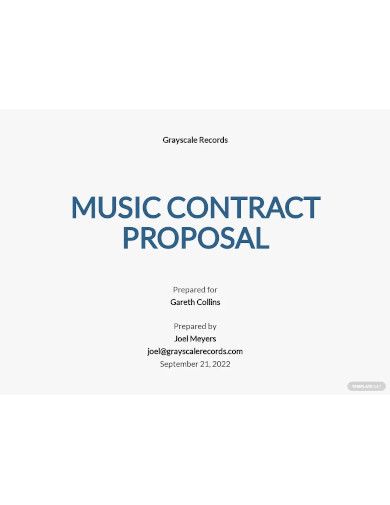 music contract proposal