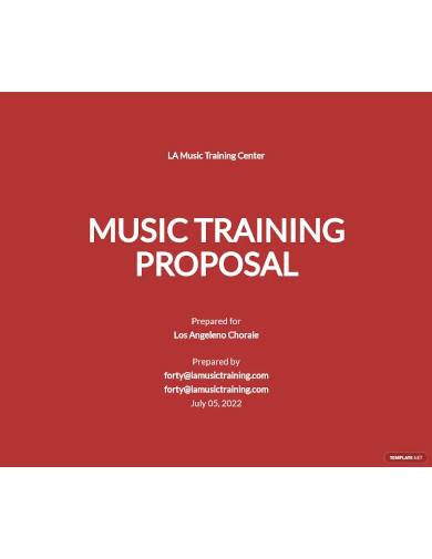 music training proposal