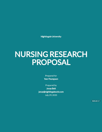nursing research proposal template