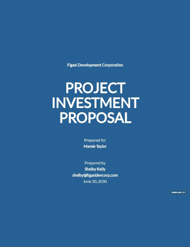 project investment proposal template