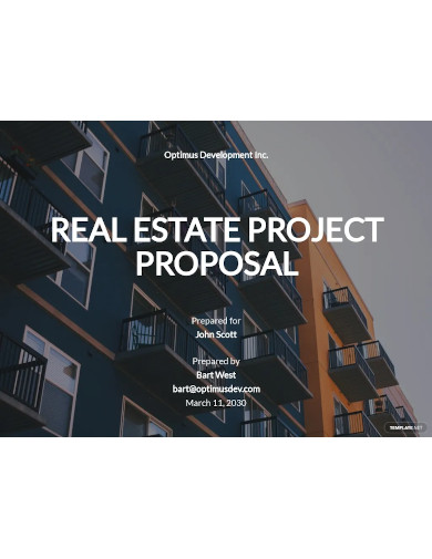 real estate project proposal