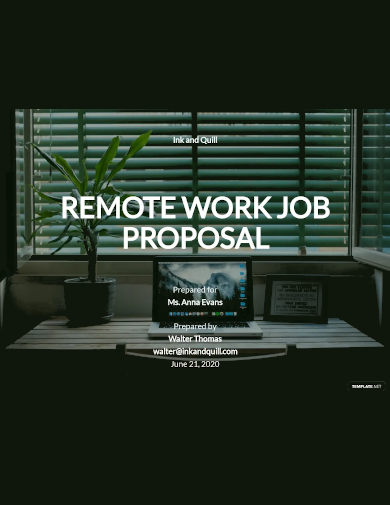 remote work proposal template