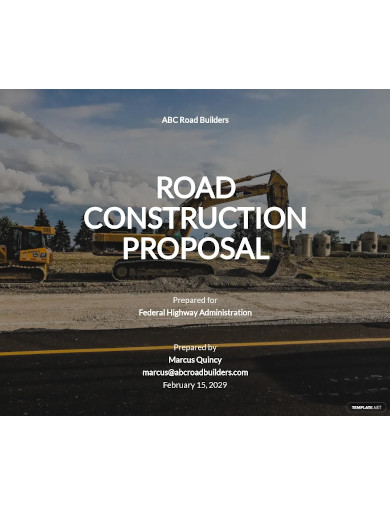 road construction proposal