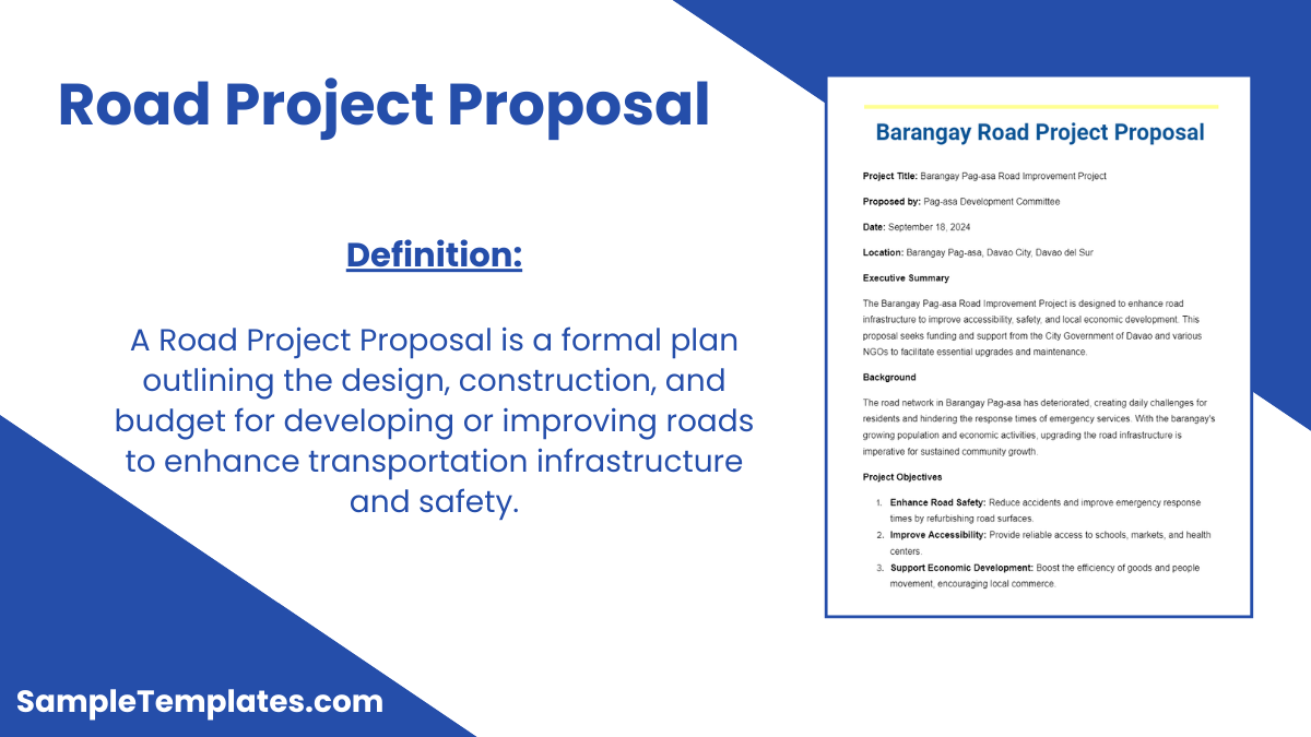 Road Project Proposal