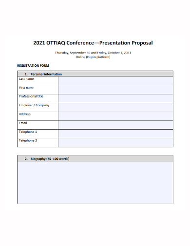sample conference presentation proposal