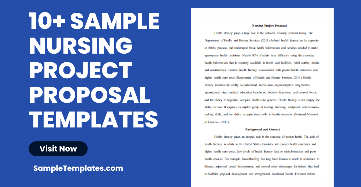 sample nursing project proposal templates