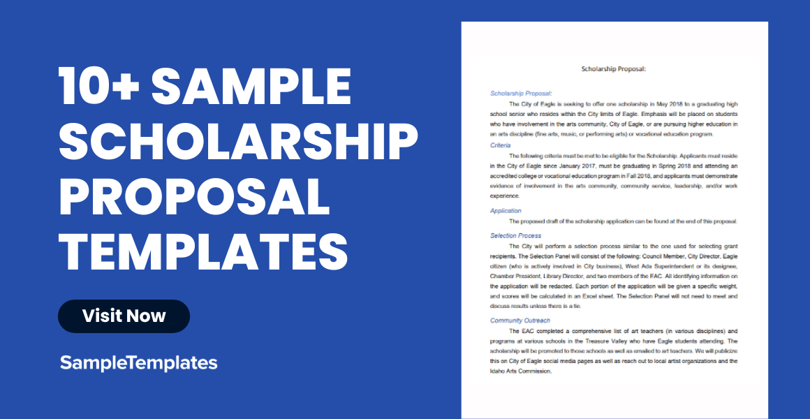 sample scholarship proposal template
