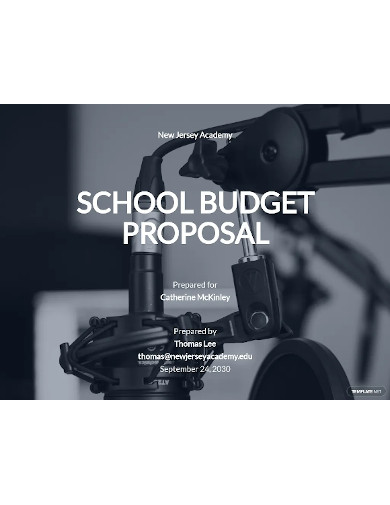 school budget proposal