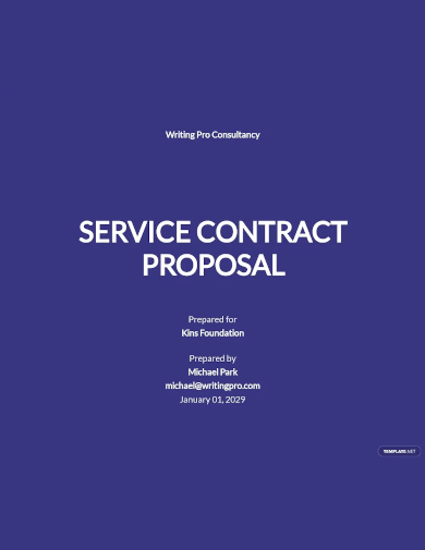service contract proposal template
