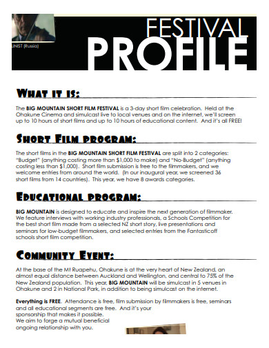short film sponsorship proposal