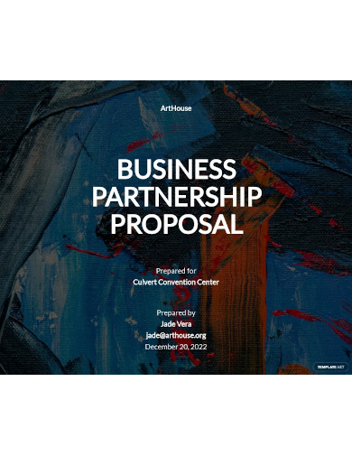 simple business partnership proposal