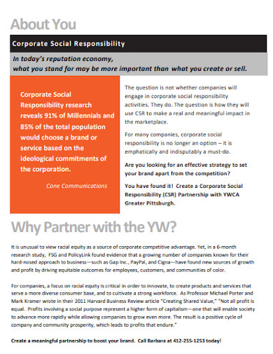 simple corporate partnership proposal