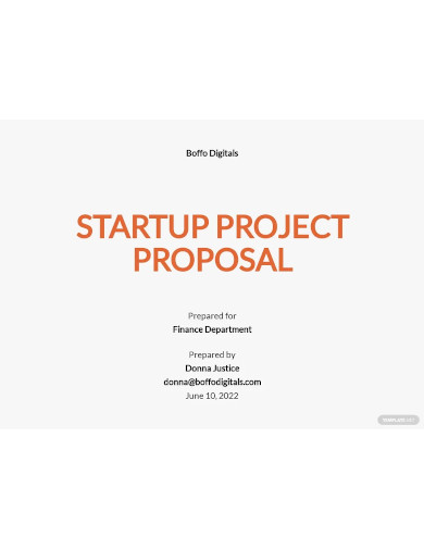 startup project proposal