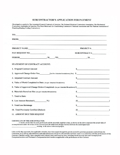 FREE 10 Subcontractor Application Samples In PDF DOC