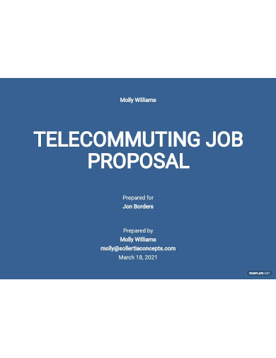 telecommuting job proposal