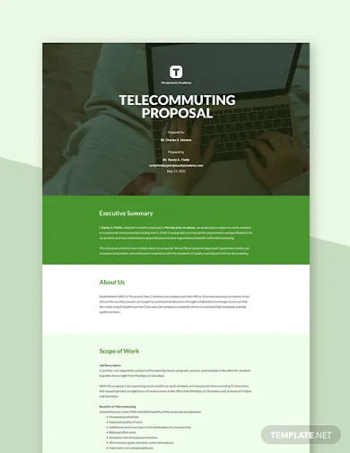 telecommuting proposal