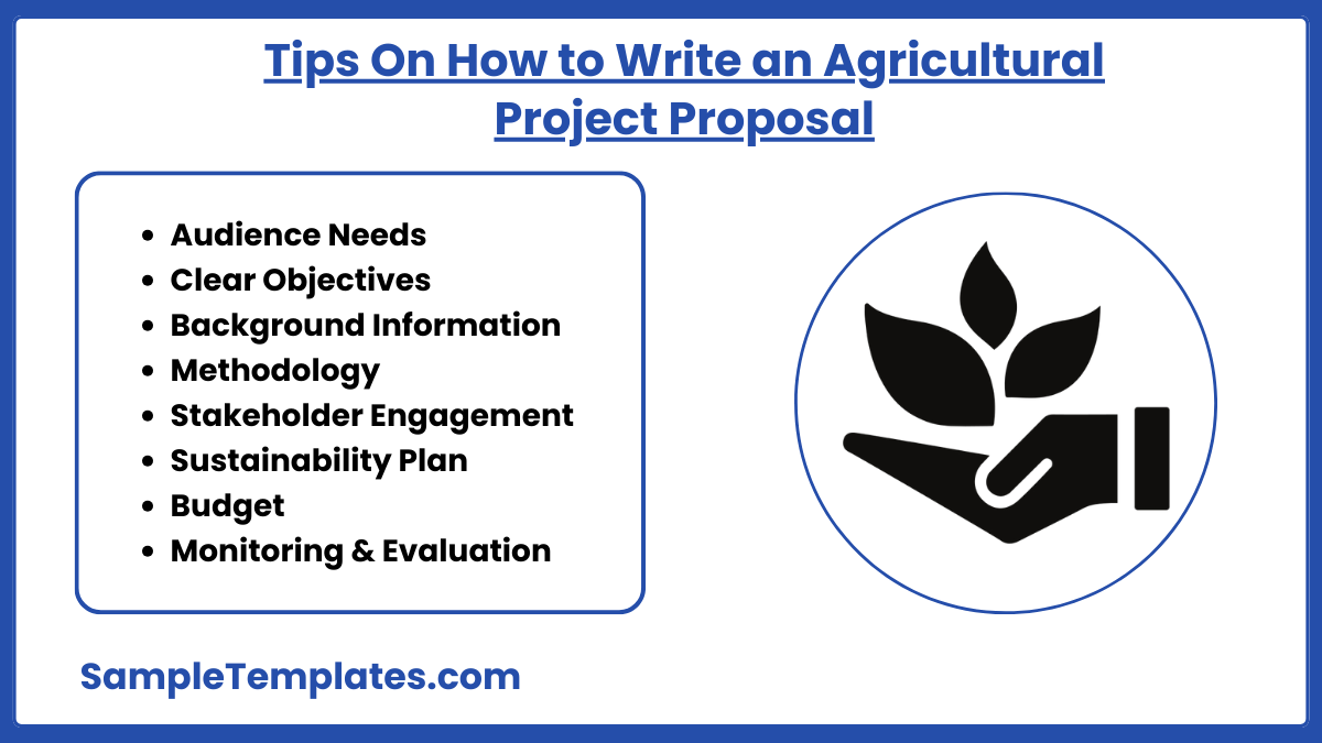 tips on how to write an agricultural project proposal