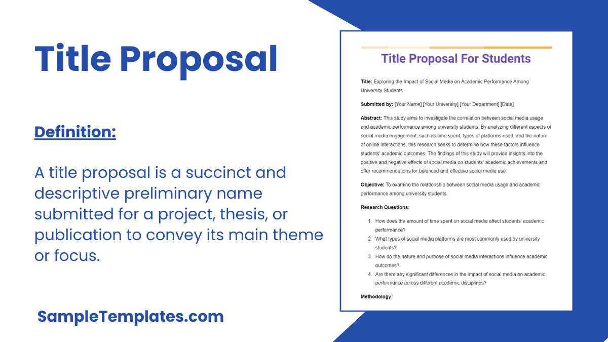 Title Proposal