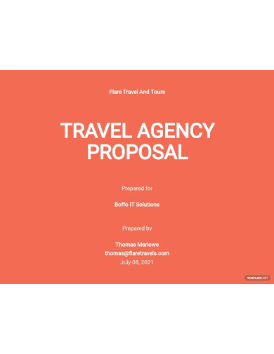 travel agency proposal