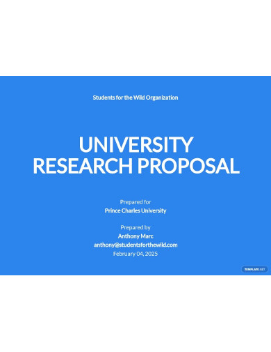 university research proposal