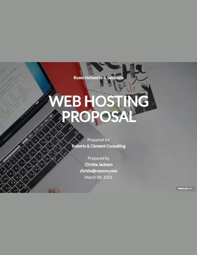 web hosting proposal template