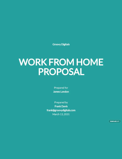 work from home proposal template