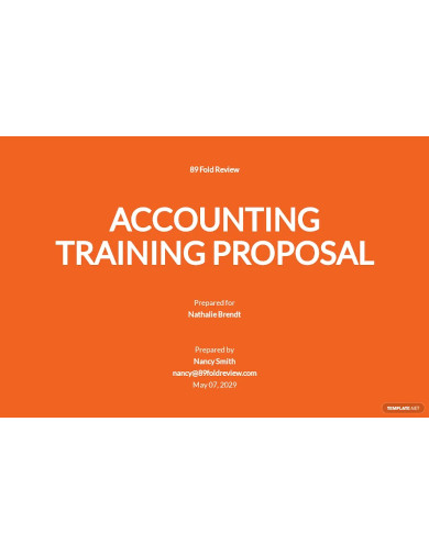 accounting training proposal