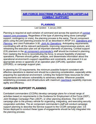 airforce strategic campaign plan