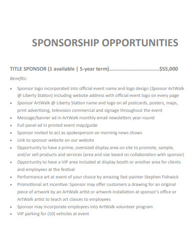 automotive event sponsorship proposal