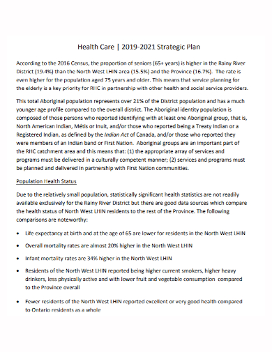 basic healthcare strategic plan