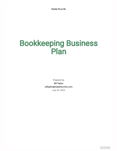 bookkeeping services business plan