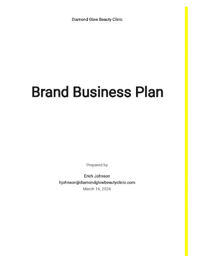 brand blank business plan