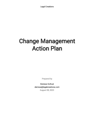 change management action plan