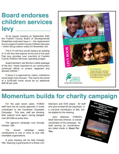 children charity campaign plan