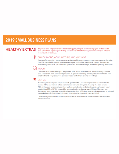 chiropractic small business plan