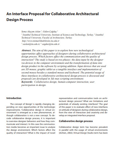 collaborative architectural design proposal