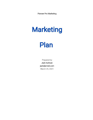 college education marketing plan