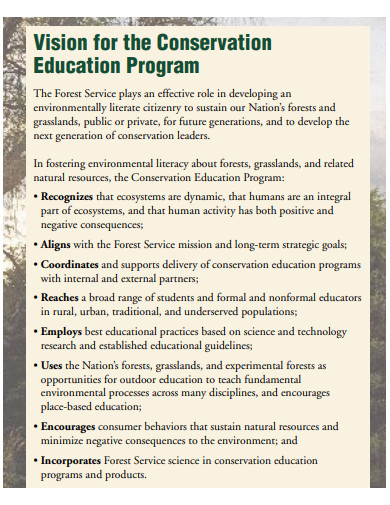 conservation education strategic plan