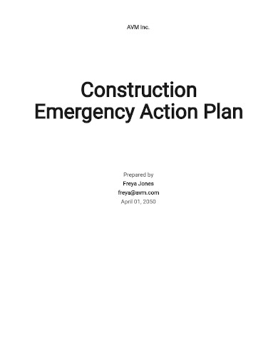 construction emergency action
